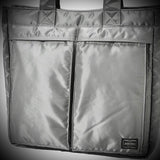 PORTER YOSHIDA & CO: "TANKER" 2-WAY TOTE (SILVER)