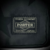 PORTER YOSHIDA & CO: "FLAG" SHOULDER BAG (BLACK)