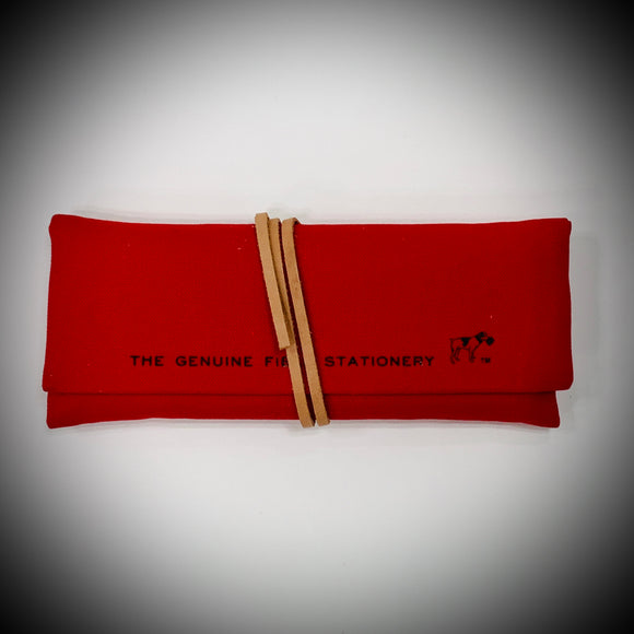 HIGHTIDE STATIONARY: FIELD ROLL PENCIL CASE (RED)